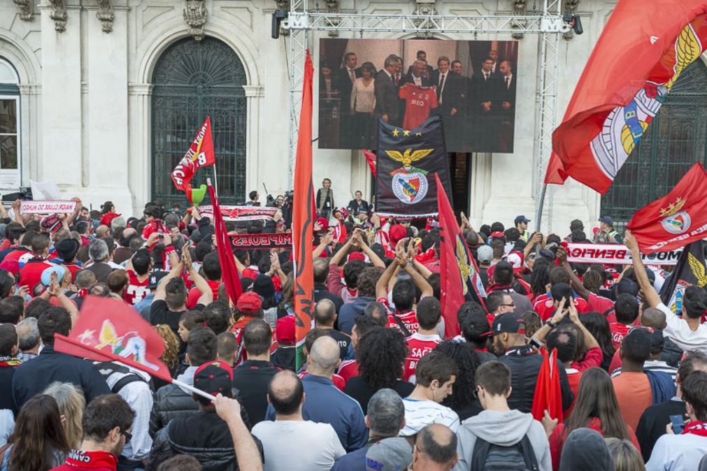 Benfica festeja tetra na Câmara de Lisboa