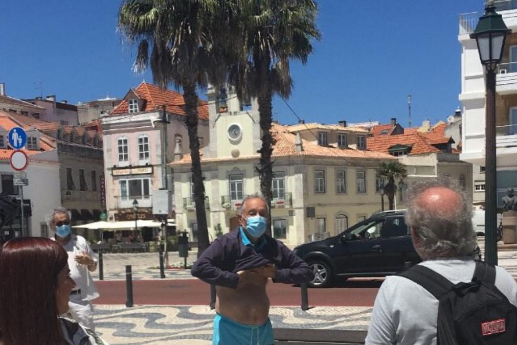 Marcelo volta à praia. «Já não mergulhava há 2 meses e meio»