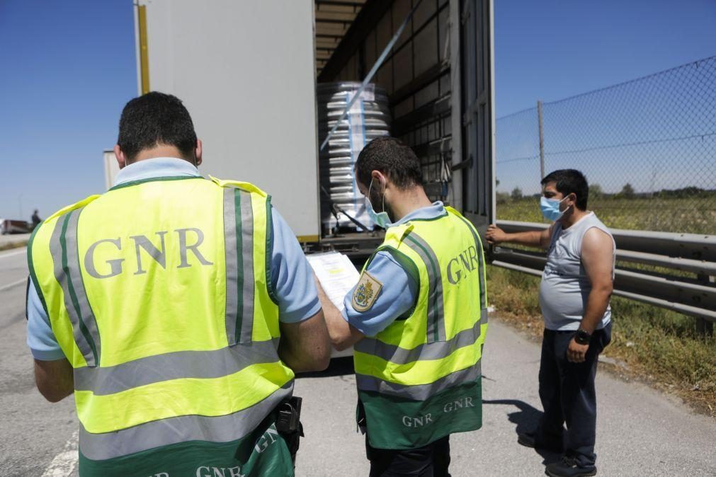 GNR fiscalizou mais de mil veículos de mercadorias