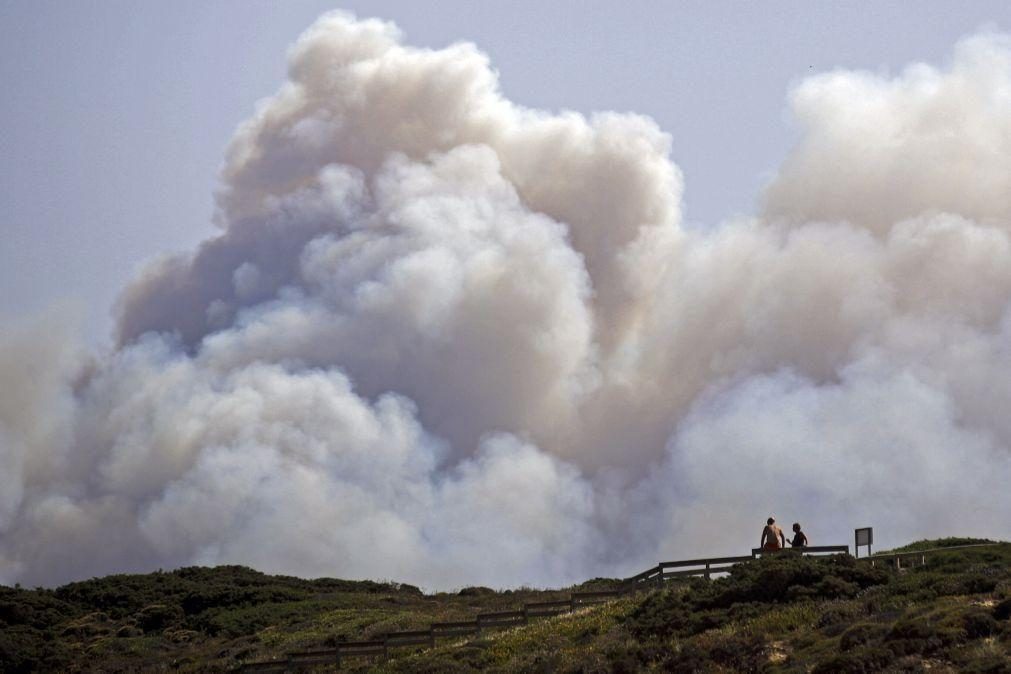 Incêndio em Aljezur com duas frentes ativas mas 