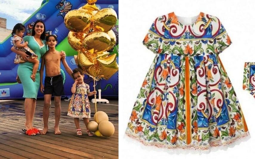 Eva e Alana Martina Os vestidos de 400 euros que as filhas de Cristiano Ronaldo adoram