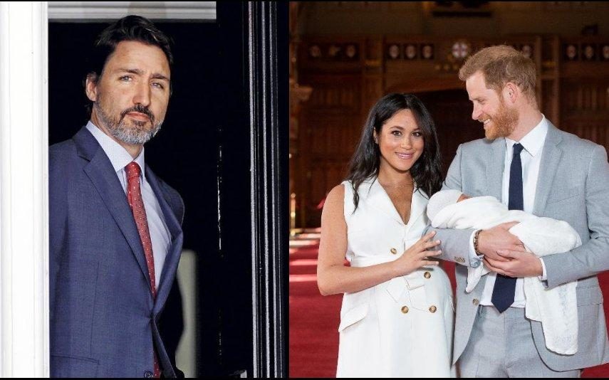 Harry e Meghan Justin Trudeau  em “maus lençóis” por causa do príncipe e da ex-atriz