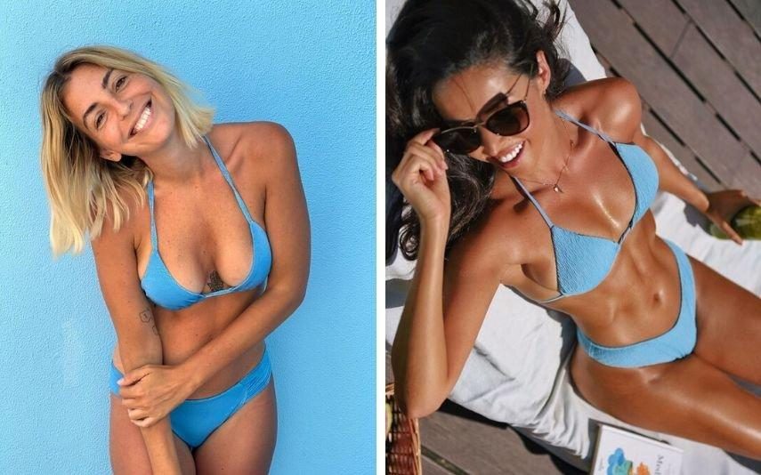 Jessica Athayde e Catarina Gouveia com em biquíni da cor que é tendência este verão