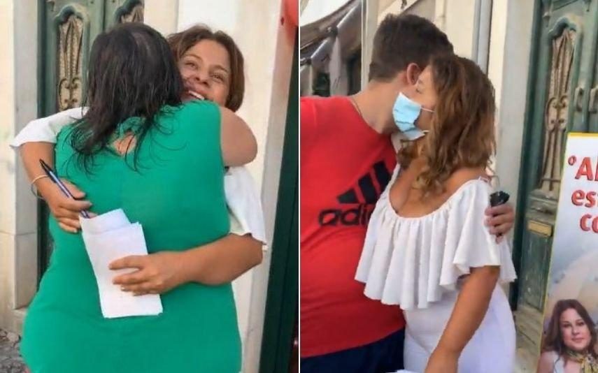 Sandrina Arrasada por ignorar distanciamento social e abraçar e beijar fãs: «Vergonha!»