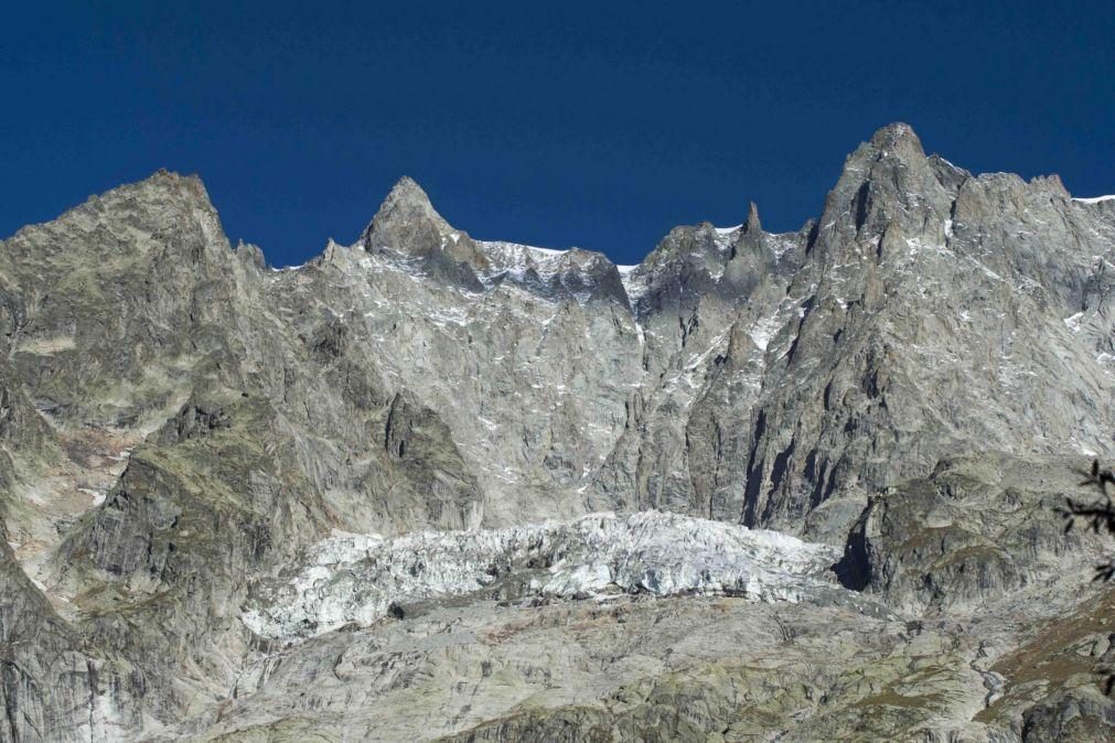 Glaciar do Monte Branco italiano ameaça derreter e retirada das populações em curso