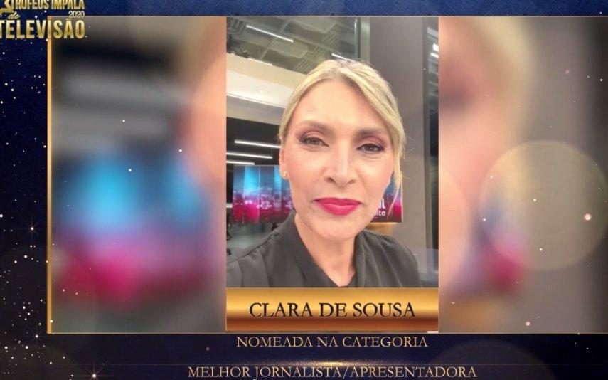 Troféus Impala de Televisão Clara de Sousa agradece nomeação: «É importante sermos reconhecidas» | Vídeo