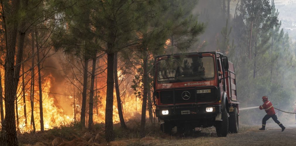 Incêndio no Parque do Gerês com nove meios aéreos de Portugal e Espanha