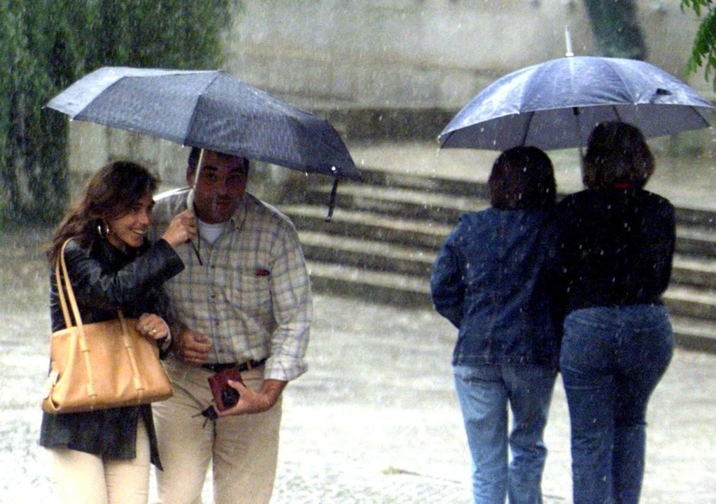 Chuva põe todos os distritos de Portugal continental sob aviso amarelo