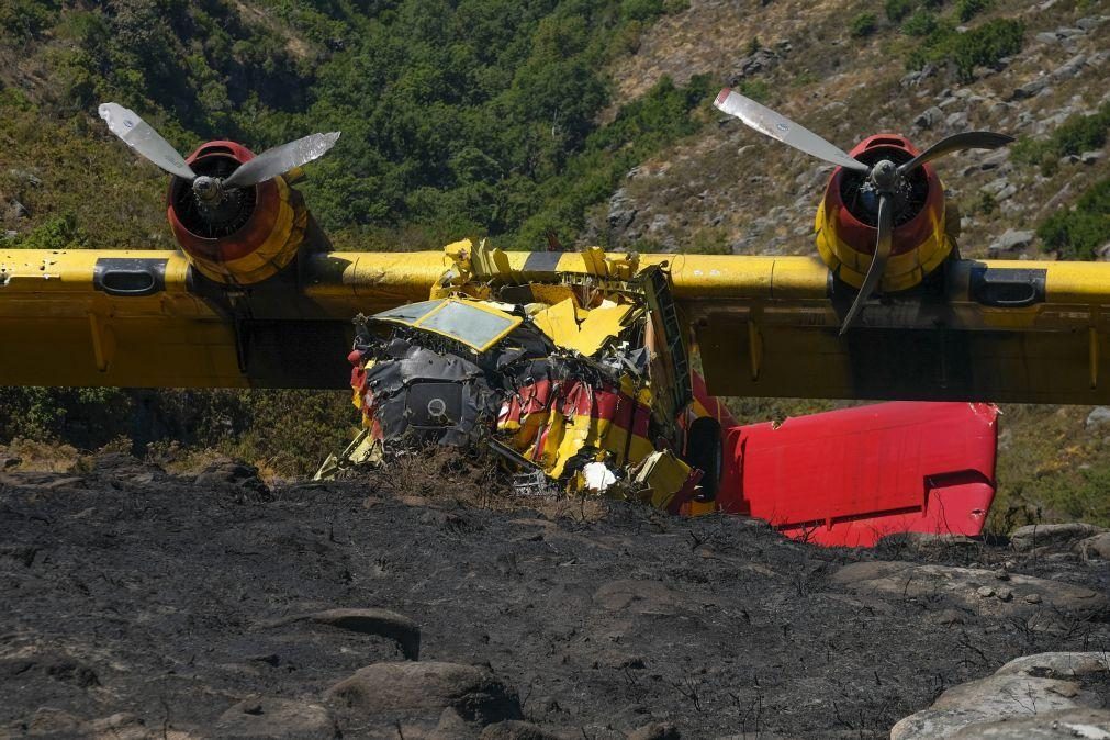 Copiloto ferido no acidente do Canadair «estável e fora de perigo»