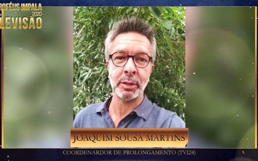 Troféus Impala de Televisão 2020 Joaquim Sousa Martins agradece nomeação do programa Prolongamento