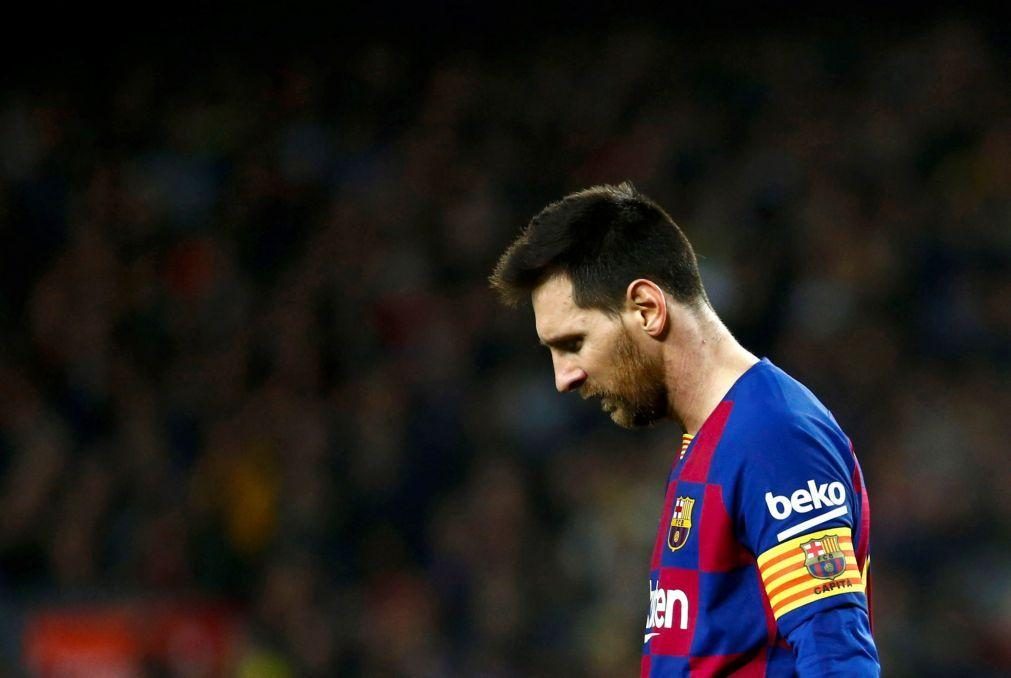 Lionel Messi recusa treinar no FC Barcelona