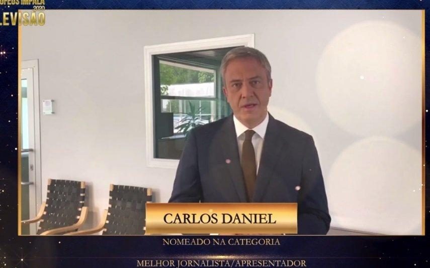 Troféus Impala de Televisão 2020 Carlos Daniel agradece nomeação para Melhor Jornalista/Apresentador | Vídeo