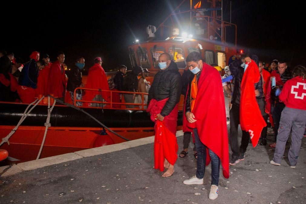 Mais de uma centena de migrantes resgatados do mar pelas autoridades espanholas
