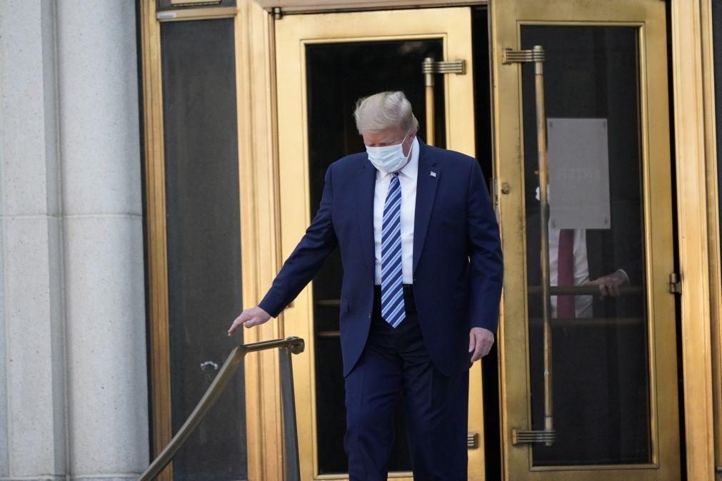 Covid-19: Donald Trump deixa hospital militar Walter Reed