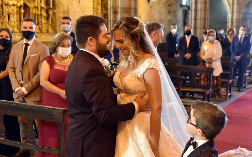 Tatiana e Bruno As primeiras imagens do casamento dos ex-concorrentes de Casados à Primeira Vista