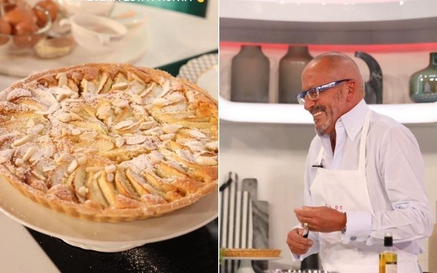 A receita da tarte de maçã e amêndoa de Manuel Luís Goucha