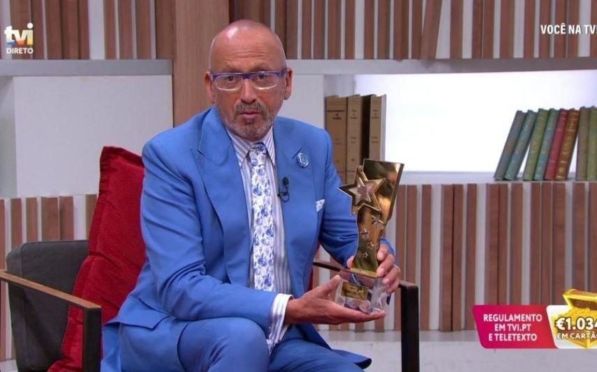 Troféus Impala de Televisão 2020. Manuel Luís Goucha feliz com prémio de melhor apresentador do ano