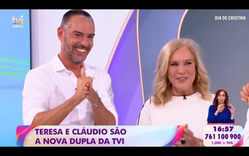 Teresa Guilherme e Cláudio Ramos são a nova dupla de apresentadores da TVI