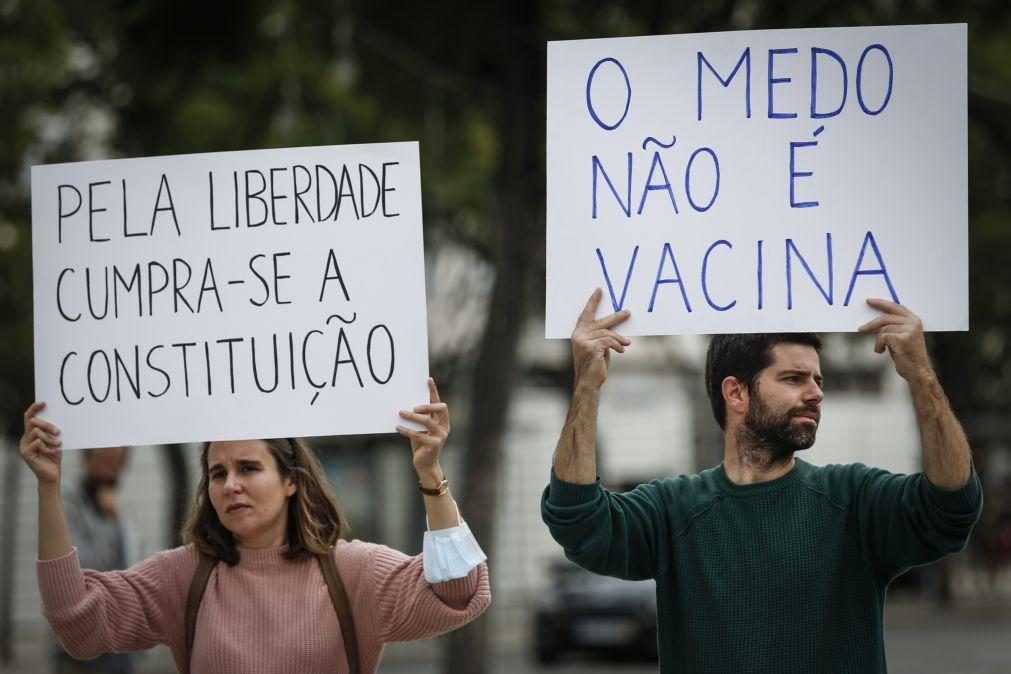 Covid-19: Centenas de pessoas contestam em Lisboa medidas do Governo