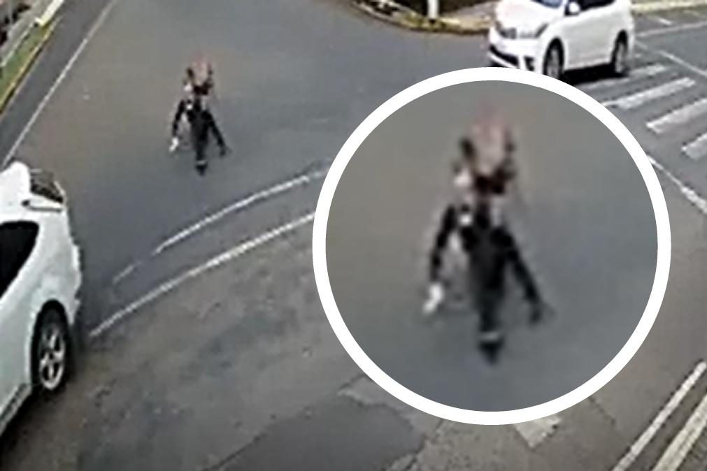 Mulher salta de carro em movimento em Videira para fugir a assédio [vídeo]