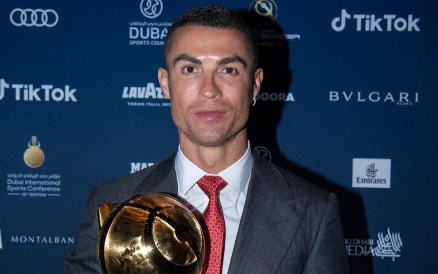 Cristiano Ronaldo Comete lapso ao evocar nome dos filhos na cerimónia dos 