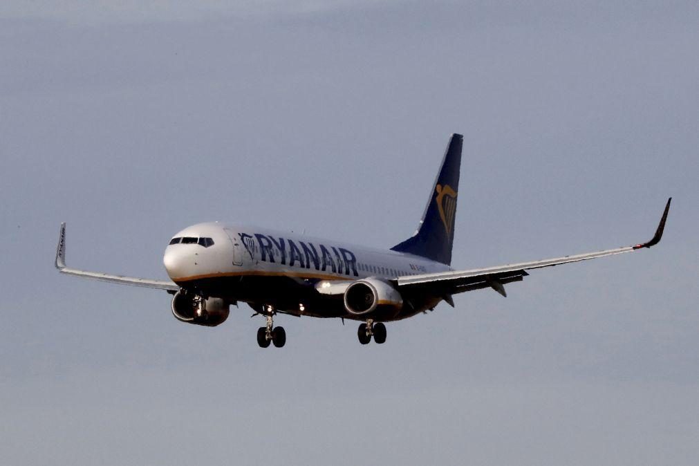 Covid-19: Ryanair com perdas de 307 milhões entre outubro e dezembro