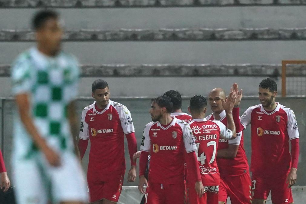 Sporting de Braga goleia em Moreira de Cónegos e alcança Benfica [vídeo]