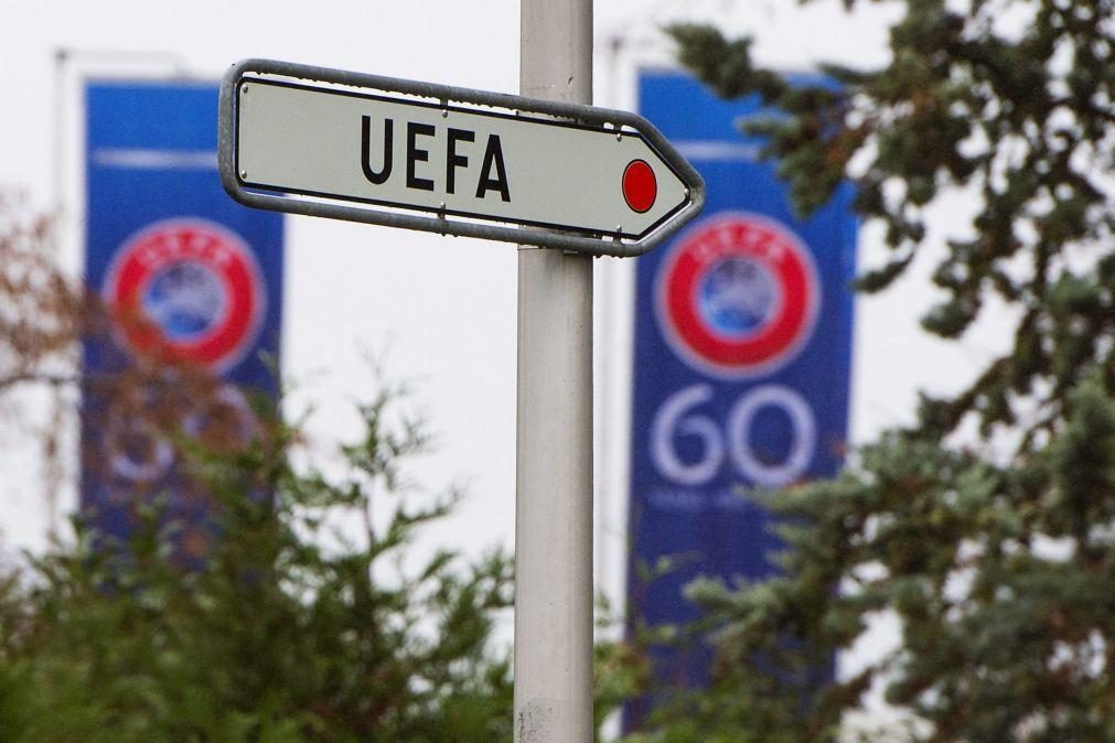 Covid-19: UEFA alarga prazos para realização da fase a eliminar das provas europeias