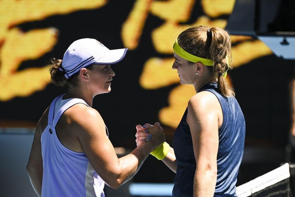 Open da Austrália: Ashleigh Barty eliminada nos 'quartos' por Karolina Muchova