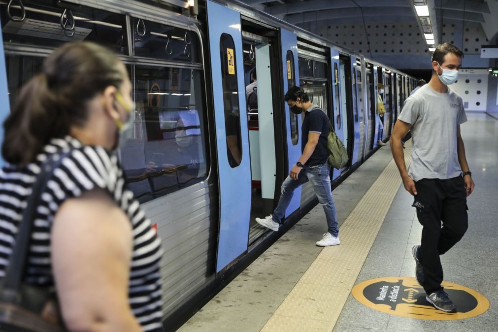 Covid-19: Metro de Lisboa com perdas de 51% na procura