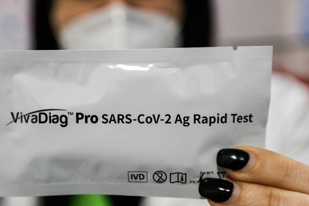 Covid-19: Testes rápidos vendidos nas farmácias a partir de hoje