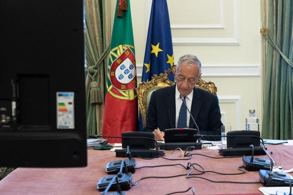 Covid-19: Presidente da República assina decreto do Governo sobre plano de desconfinamento