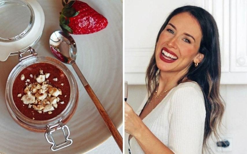 Júlia Belard ensina a fazer mousse de chocolate, avelã e morango sem açúcar