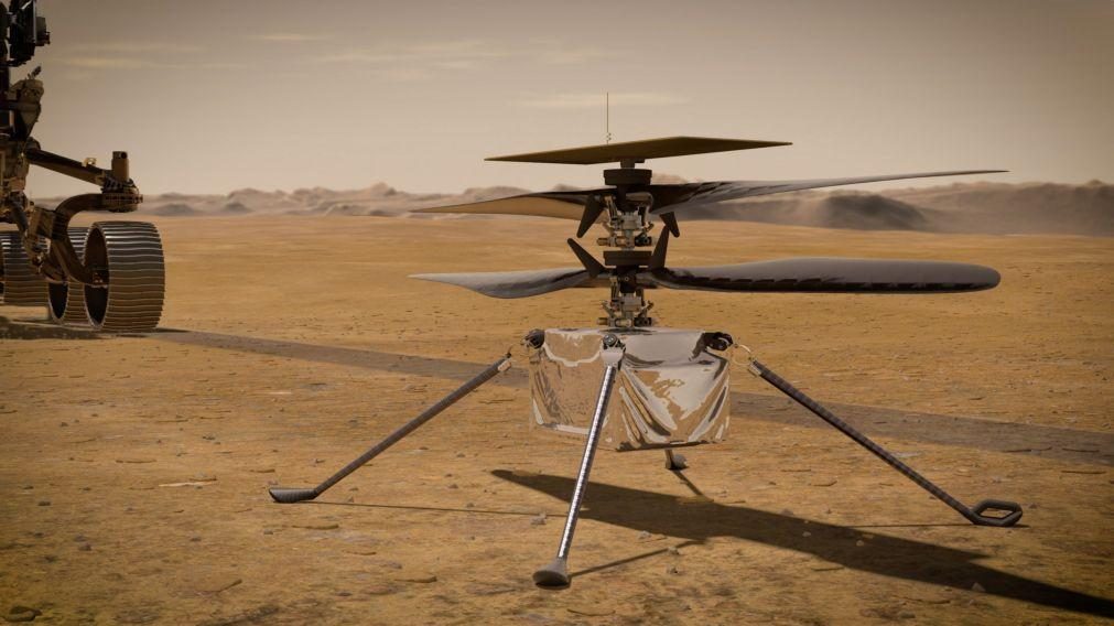 Helicóptero ultraligeiro Ingenuity sobrevive à primeira noite sozinho em Marte