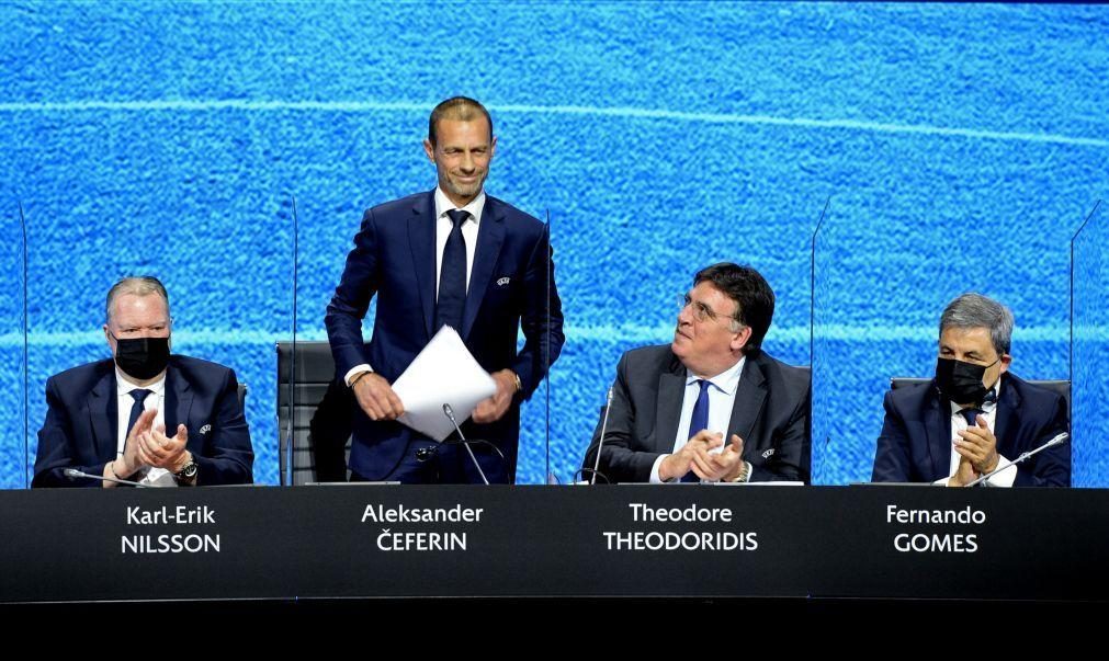 Superliga: Presidente da UEFA saúda desistência do Manchester City