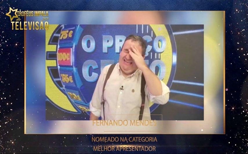 Fernando Mendes agradece nomeação para Melhor Apresentador