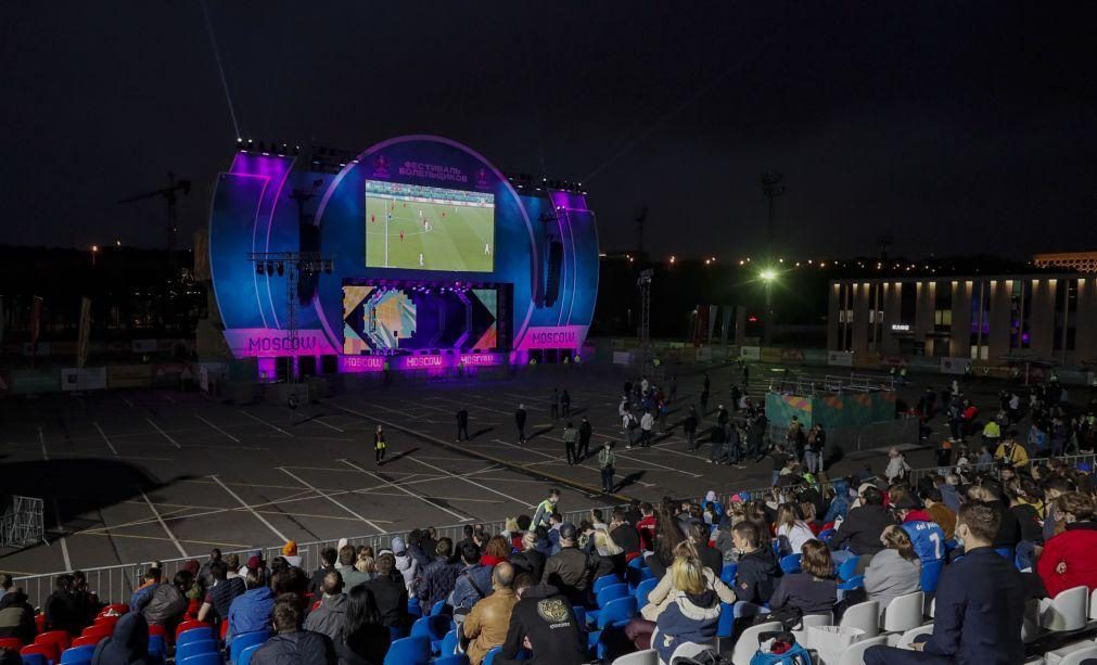 Moscovo encerra 'fan zone' do Euro2020 devido ao agravamento da pandemia