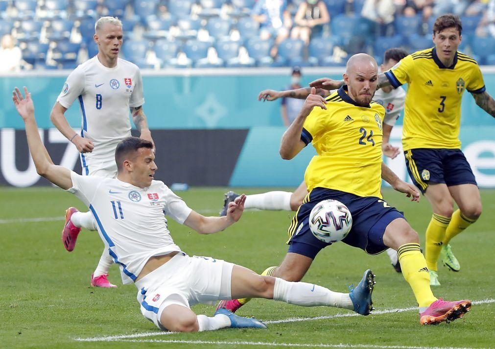 Suécia vence Eslováquia e aproxima-se dos oitavos do Euro2020