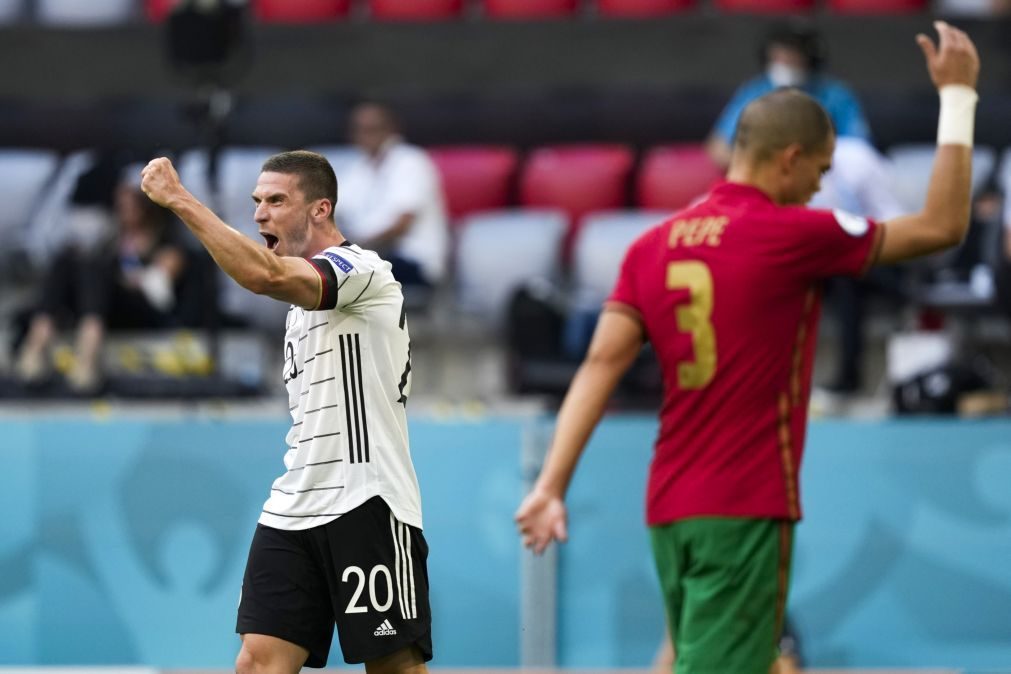 Euro2020: Portugal perde com Alemanha e cai para 3.º lugar do Grupo F