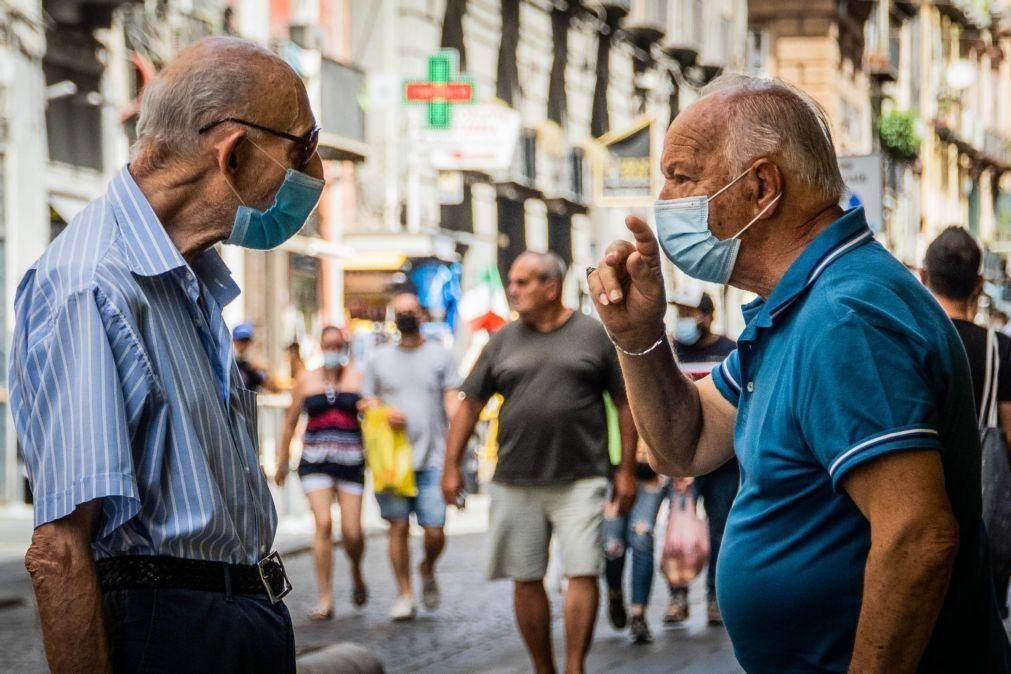Covid-19: Itália regista 776 novos casos, com 34% da população imunizada