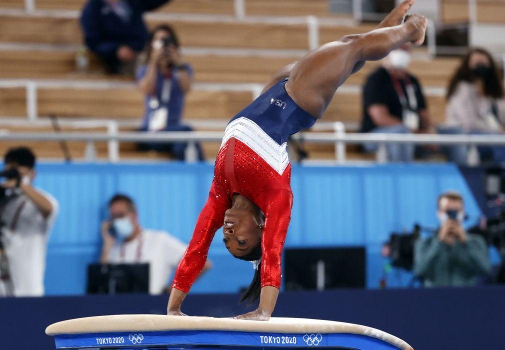 Tóquio2020: Simone Biles deixa competição da final por equipas por 