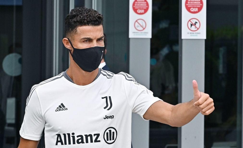 Cristiano Ronaldo ausente do treino da Juventus
