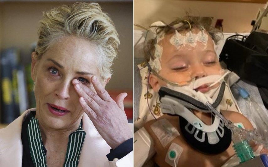 Sobrinho de Sharon Stone encontrado quase morto no berço