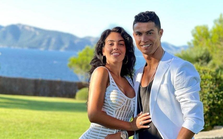 Cristiano Ronaldo e Georgina Rodriguez mostram-se a treinar juntos