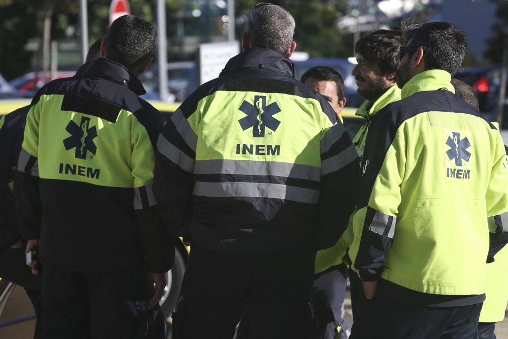 Técnicos de emergência pré-hospitalar do INEM em greve de zelo ao trabalho não urgente