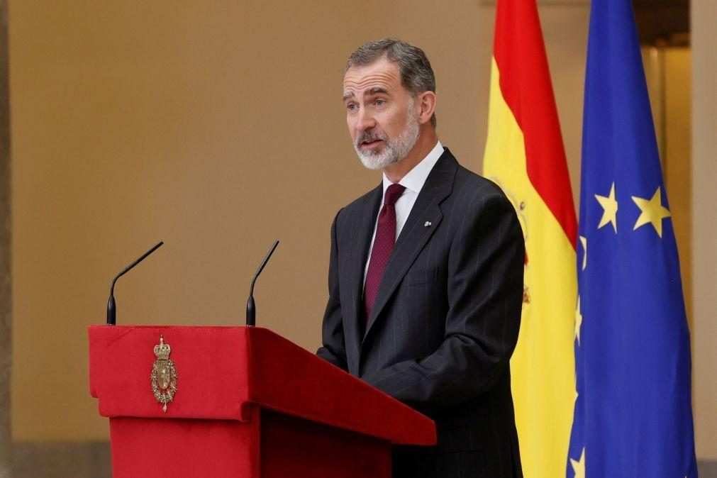 Óbito/Sampaio: Felipe VI destaca profundo empenho no fortalecimento das relações com Espanha