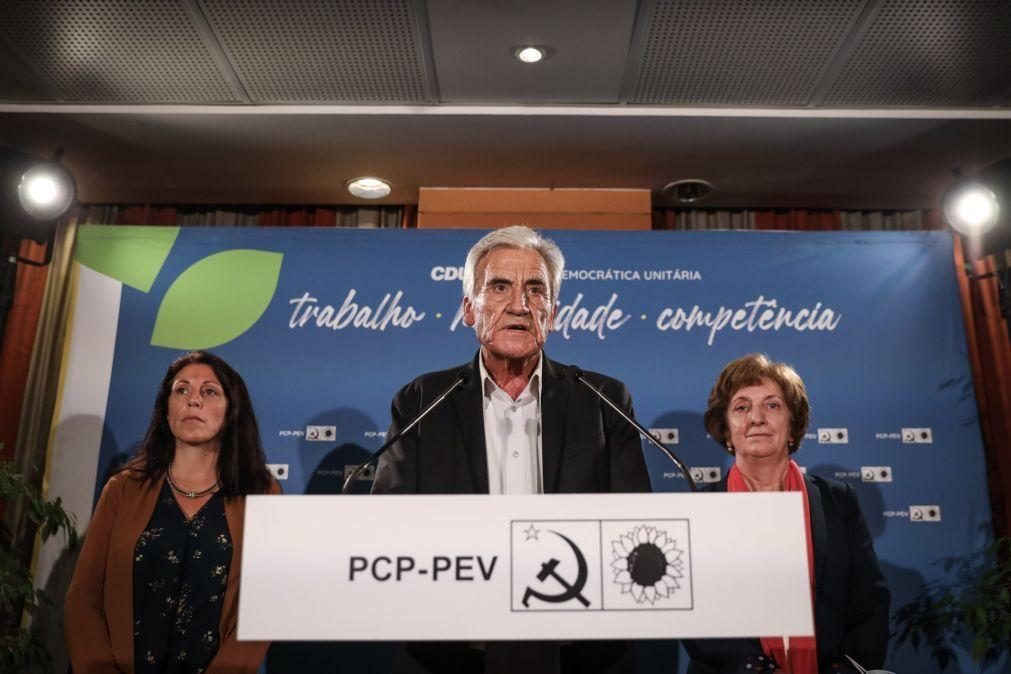 PCP vai votar contra Orçamento de Estado e Governo deve mesmo cair