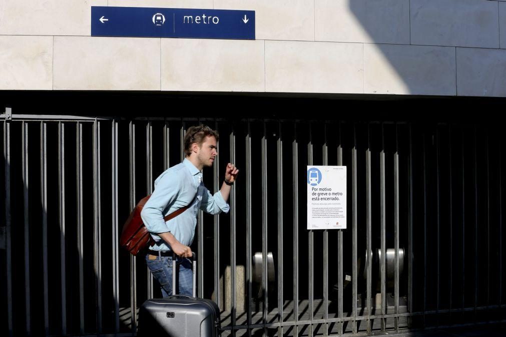 Metro de Lisboa em greve às horas extra na véspera de nova greve parcial