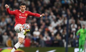 Cristiano Ronaldo eleito jogador do mês no Manchester United