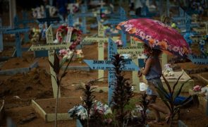 Covid-19: Brasil regista número mais baixo de mortes desde abril de 2020